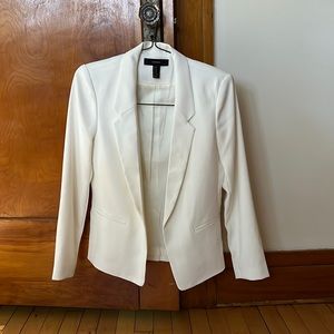 White Forever 21 women’s blazer.